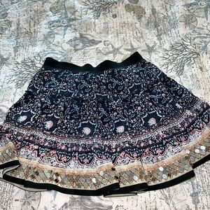 Free People Floral Print Skirt Sz S